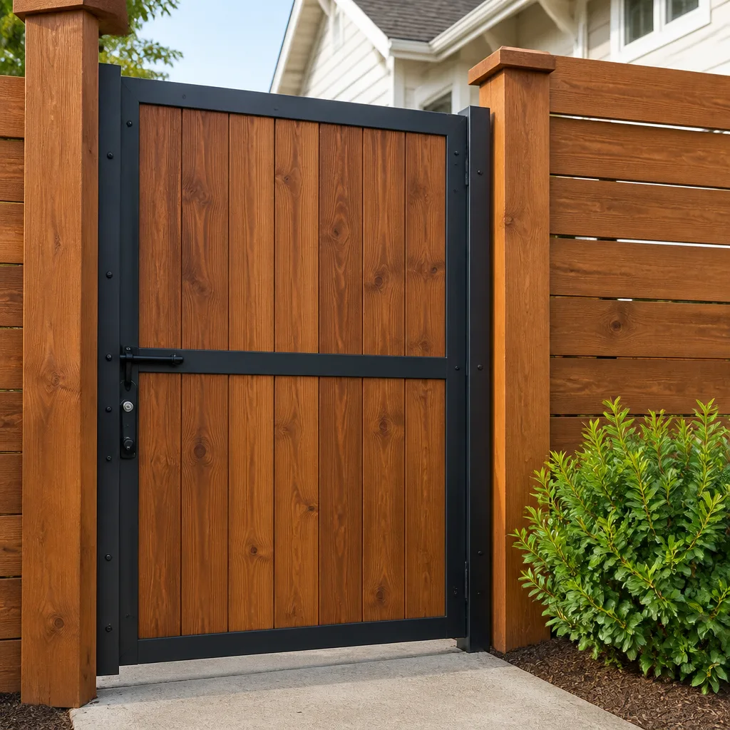 Wood & steel frame